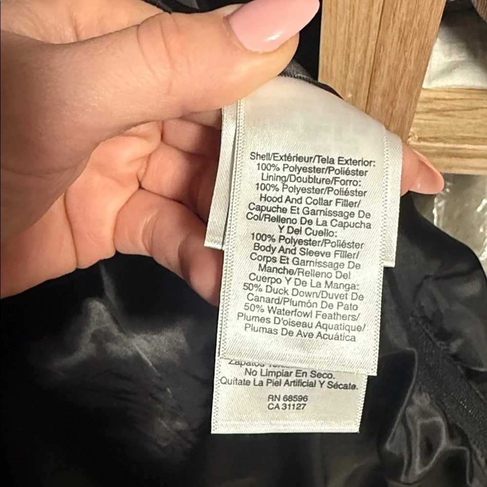 NWOT Faux Fur Trim Maxi Puffer